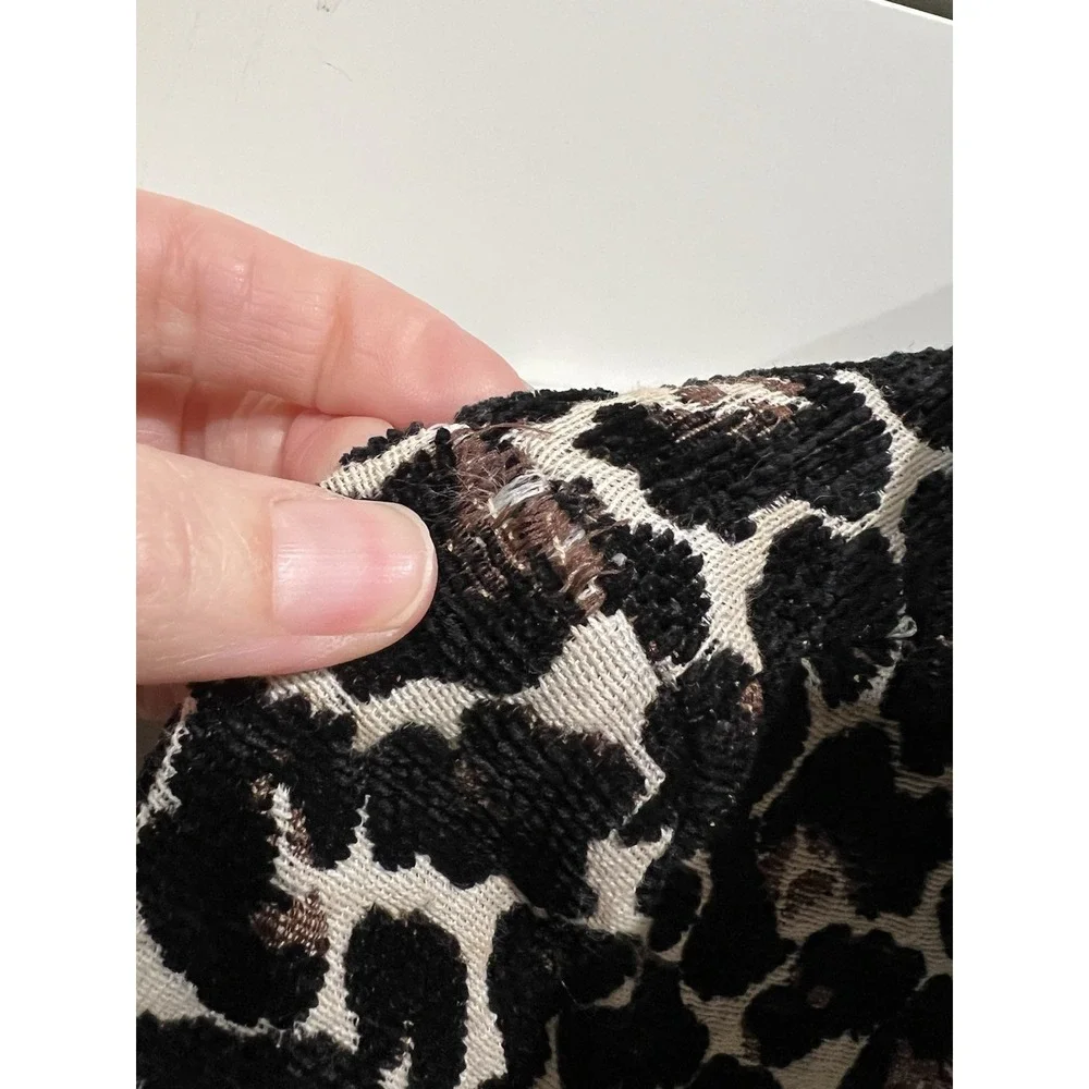 Wet‎ Seal Leopard Animal Print Double Breasted Carpet Bag Coat Size XS Mob Wife - Picture 6 of 11